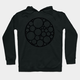 Circles Polka Dot Moon Modern Minimal Design Hoodie